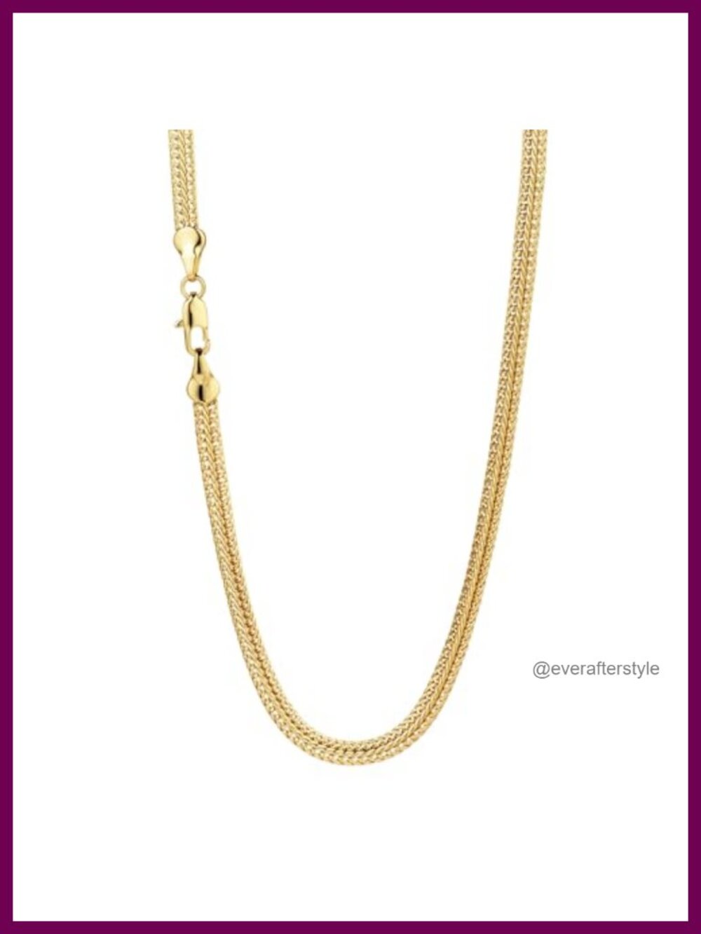 14K Gold Filled Herringbone Chain Necklace for Women Men 4MM 18-24"